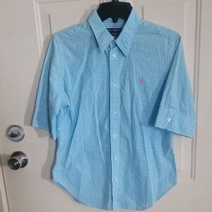 Ralph Lauren Light Blue Gingham Shirt